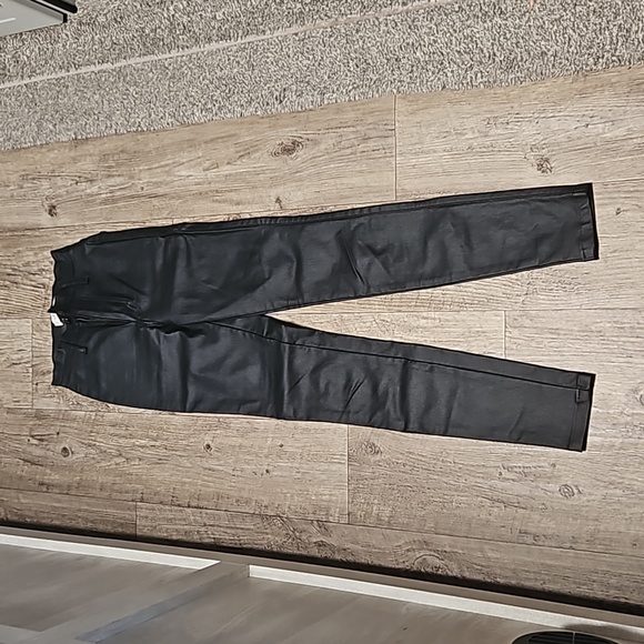 Vibrant Miu Wardrobe Essential Coated Black Skinny Jeans - Picture 6 of 12